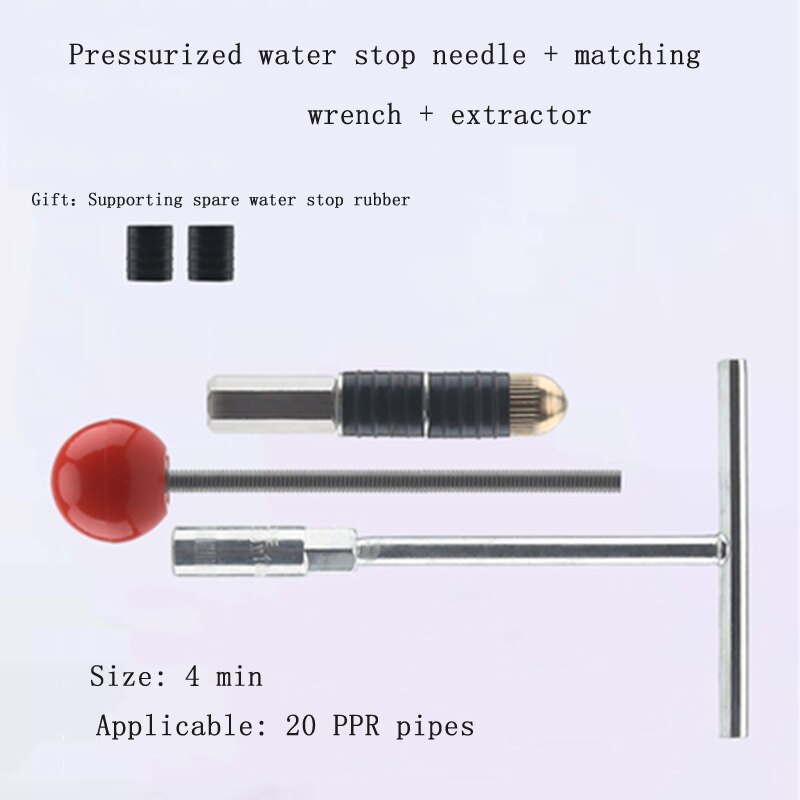 Melt Water Pipe Water Stop Artifact Pipe Emergency Repair Tap Water Stop Needle Nail Plugging Non-stop Water Heating Pipe: AC14