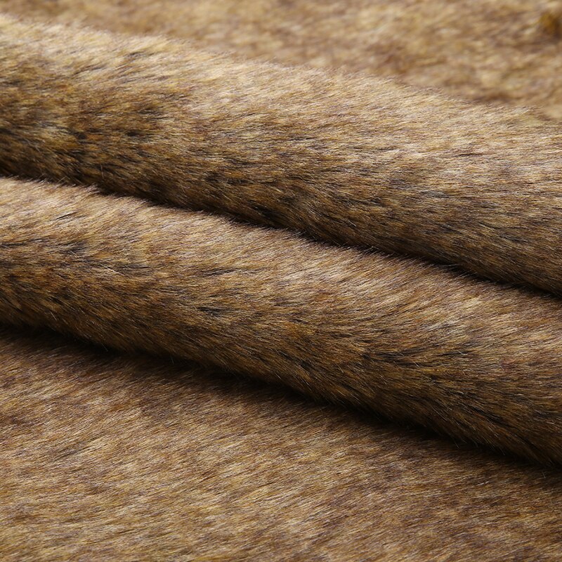 Geverfd scherp haar, synthetische wollen jas, kraagstof van imitatiebont, kort bontstof voor patchwork