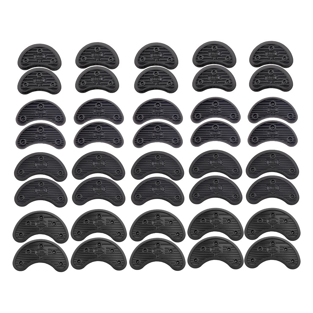 40x Black Rubber Shoe Heel Tips Sole Repair Shoes Repair Wear-resisting