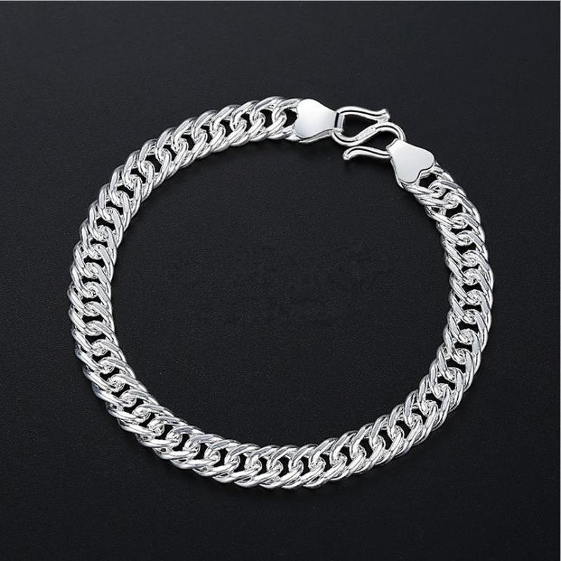 TJP – Bracelets en argent 925 pour hommes, de , chaîne à maillons, accessoires à la pour la saint-valentin