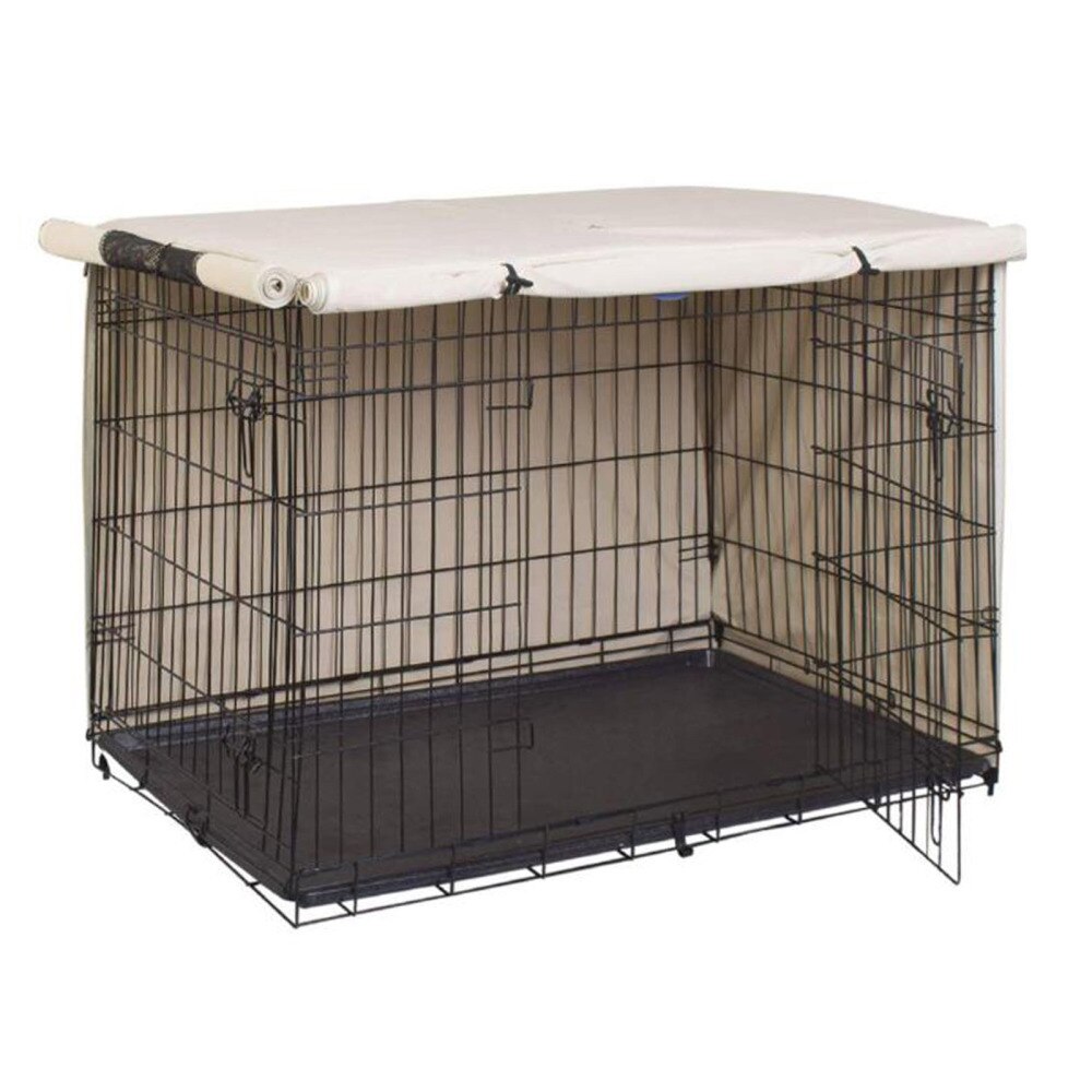 Crate Pet Kennel Cage Cover Dustproof Multifunction Outdoor Protective Outside Foldable Washable Rainproof Durable Dog