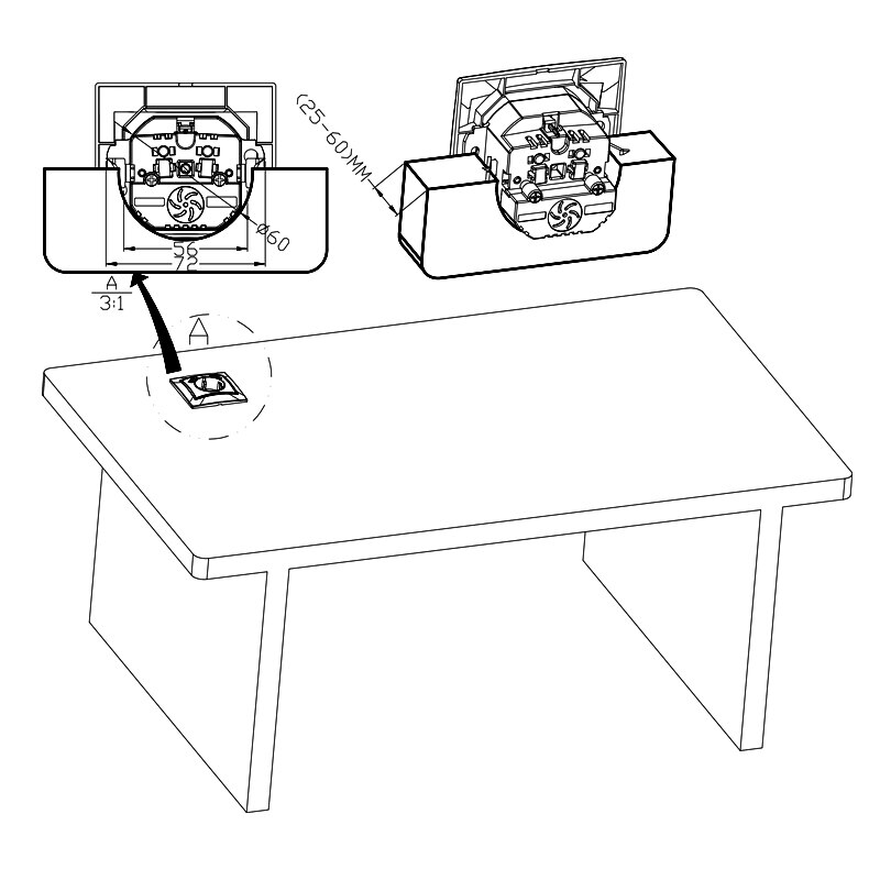 USB Wall Socket charger Double USB Port 5V 2A Usb outlet white Acrylic LDW-03