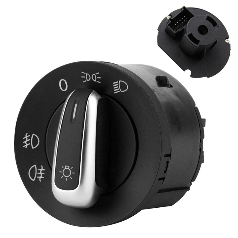 Car Headlight Control Switch For Volkswagen Passat B5 B6 Polo Touran Bora Passat CC Vw Golf 4 MK5 Caddy Jetta Fog lamp Switches: 5ND941431A