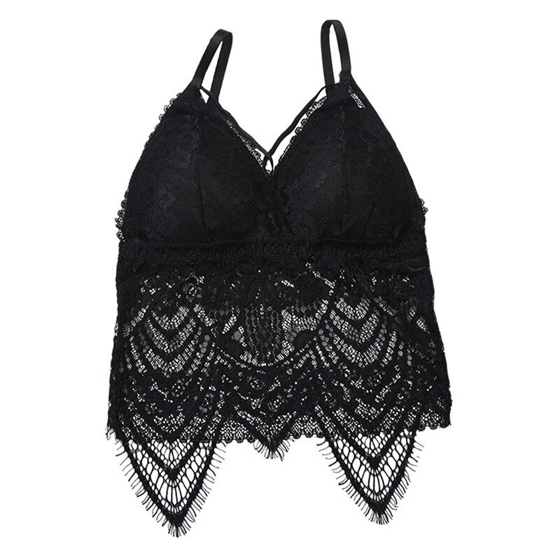 Vrouwen Push Up Draadloze Lace Bra Top Vrouwen Plus Size Bralette Ondergoed Lingerie Volle Cup: B