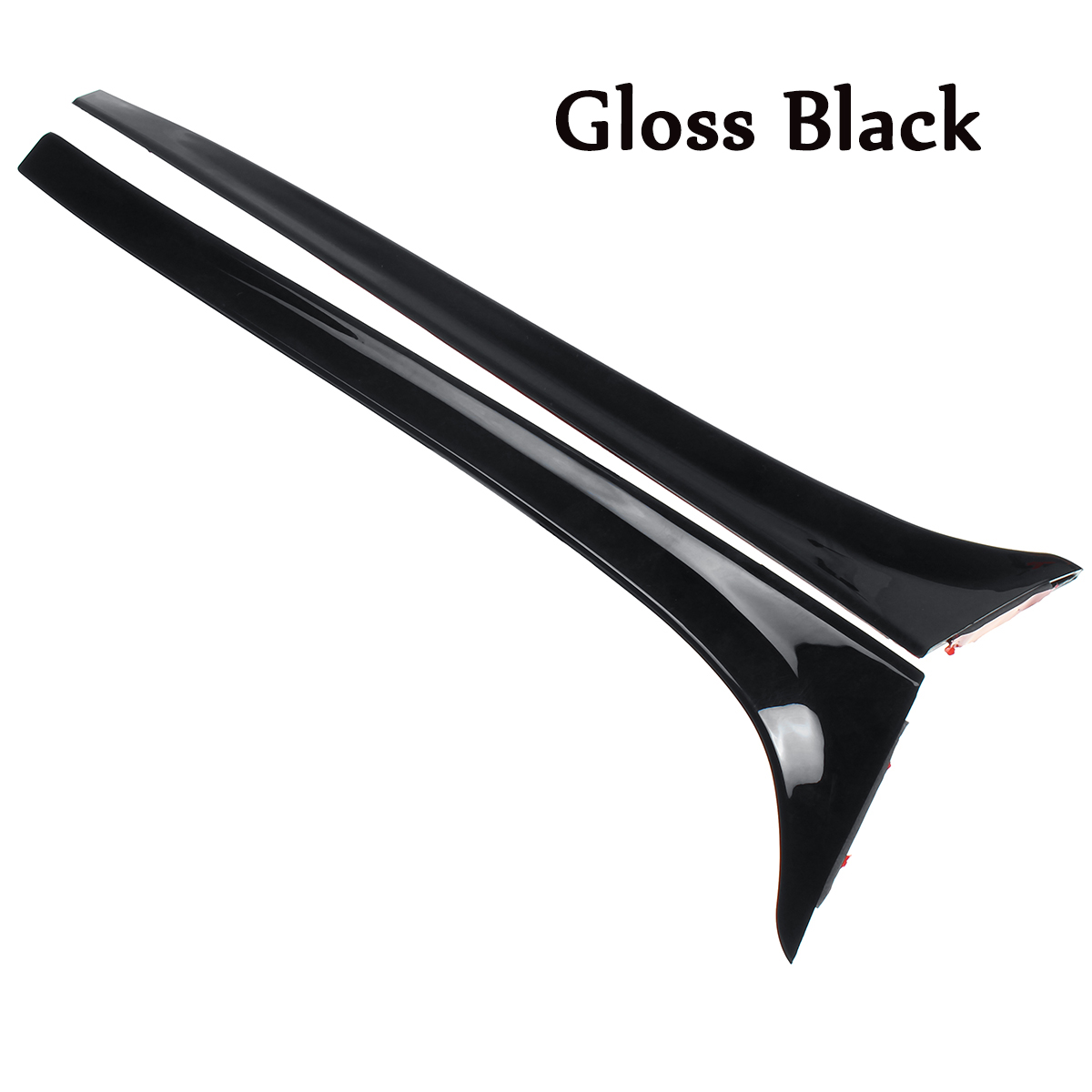 Kulfiber sort bagrude side spoiler vinge til vw golf 7 mk7 gtd r bil-styling auto tilbehør: Blank sort