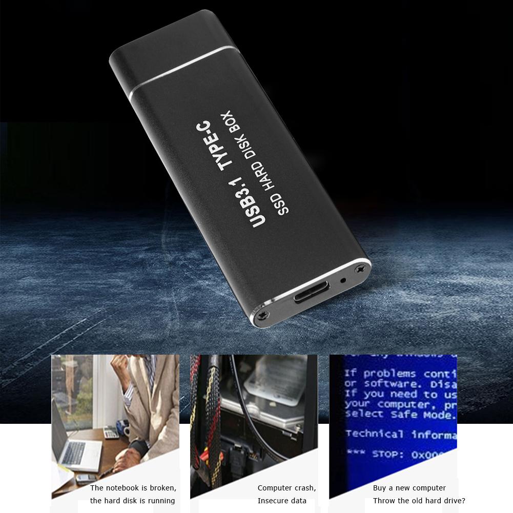 Harde Schijf Case Ssd USB3.1 Type C Naar M.2 Ngff Externe Harde Schijf Behuizing