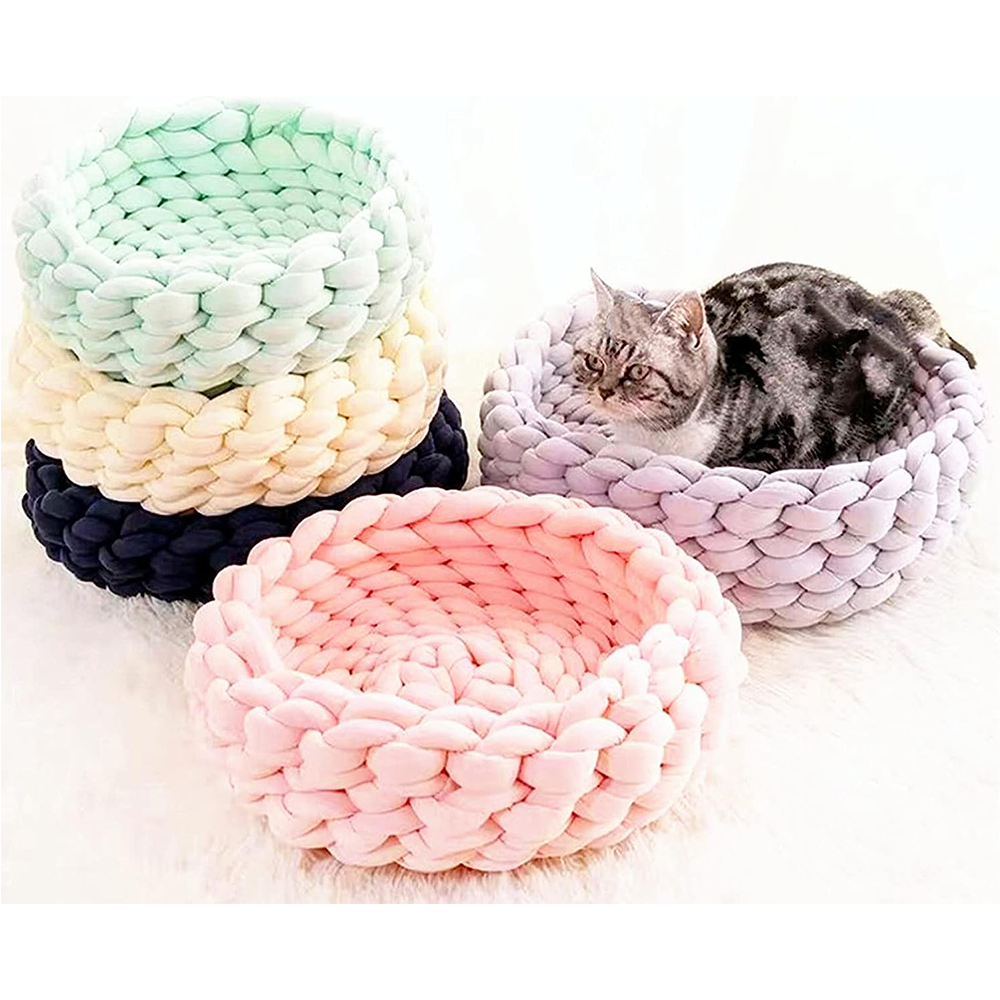 100g groft garn tykt super tykt garn strikkegarn roving spindingarn til gør-det-selv tæpper pudefremstilling