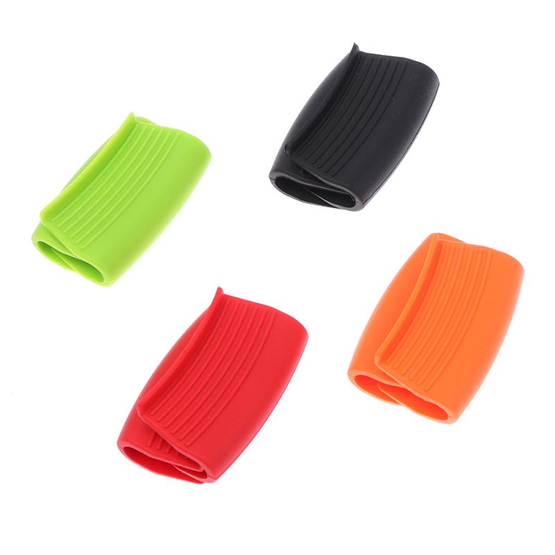 2Pcs Grip Siliconen Pot Houder Mouw Pot Handschoen Antislip Pot Handvat Cover Grip Keuken Tool Te Voorkomen brandwonden Beschermhoes