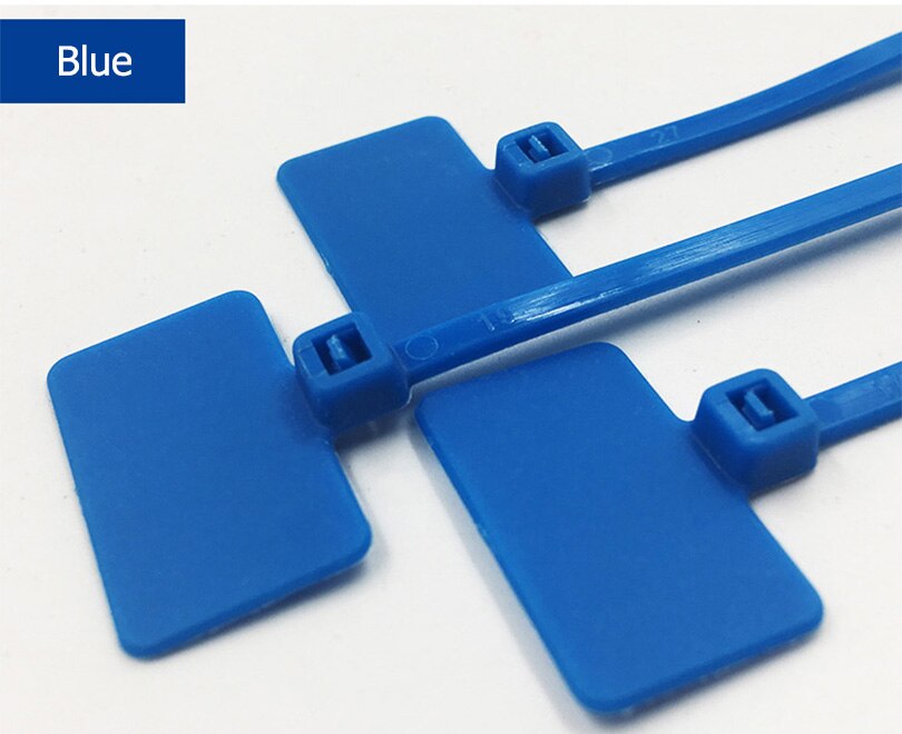 Plastic Tag Lus Kabel Tag Kabel Zelf Labels Nylon Mark: Blue