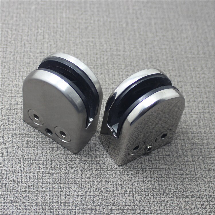4 Pcs Factory Direct Sales Medium Flat Bottom Glass Clips No Opening Fish Mouth Fixed Mezzanine Plate