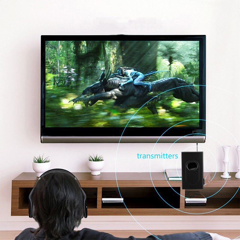 Adaptador de música y Audio estéreo portátil, receptor y transmisor inalámbrico con Bluetooth V4.2, baja latencia, , 2 en 1