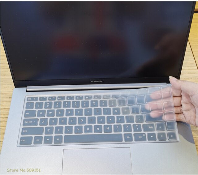 Funda protectora de silicona para Xiaomi Mi Notebook Pro 15, cubierta protectora para teclado de ordenador portátil RedmiBook Pro 15: Transparent