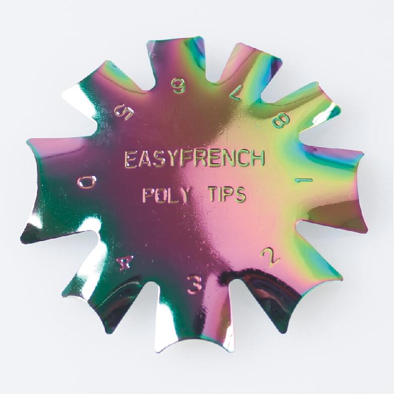 1Pc Easy French Smile Cutter Line Set Edge Trimmer Manicure Acrylic Nail Art Template Tool French Tips Cut Stencils Manicure: 5