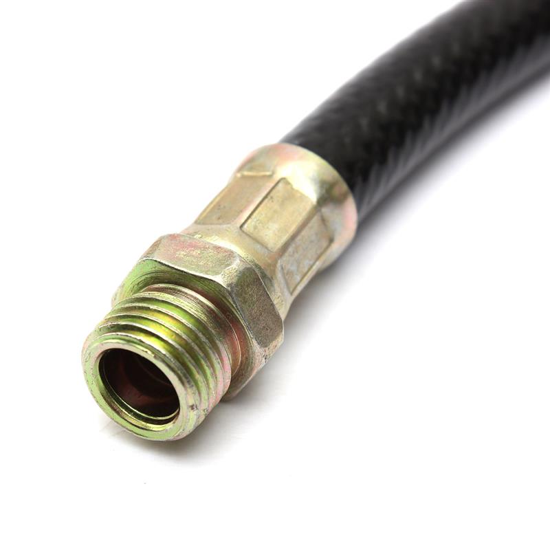 Motorcycle Self-locking Chuck Car Tire Pressure Meter Air Inflator Rubber Hose 370mm Zinc Alloy