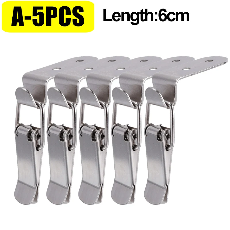 90° Duck-mouth Buckle Lock Wooden Boxes Hardware Closure Hasps Snap Lock Clamp Quick Release Latch for Suitcase Drawers Cabinet: grey
