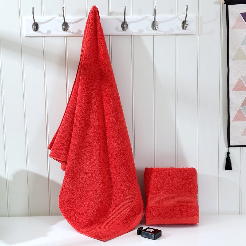 Nowe czerwone 100% bawełniane ręczniki robić twarzy ręcznik ręczniki kąpielowe plaża 70*140cm na wesele, robić hotelu rozmiary dla 2 ręczników dorosłych 35*75cm: czerwony / 35x73cm