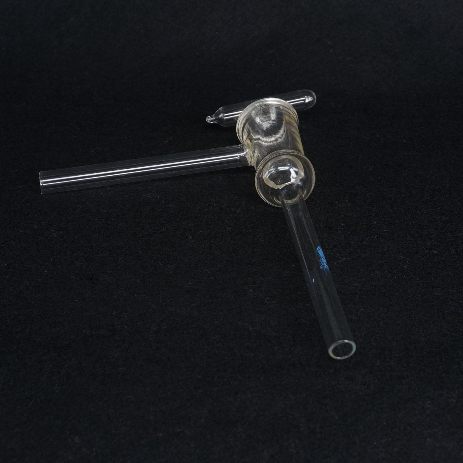 8 Mm Boring Hoge Vacuüm Glas Stopcock Twee-weg L-Vorm Holle Plug Laboratorium Ware