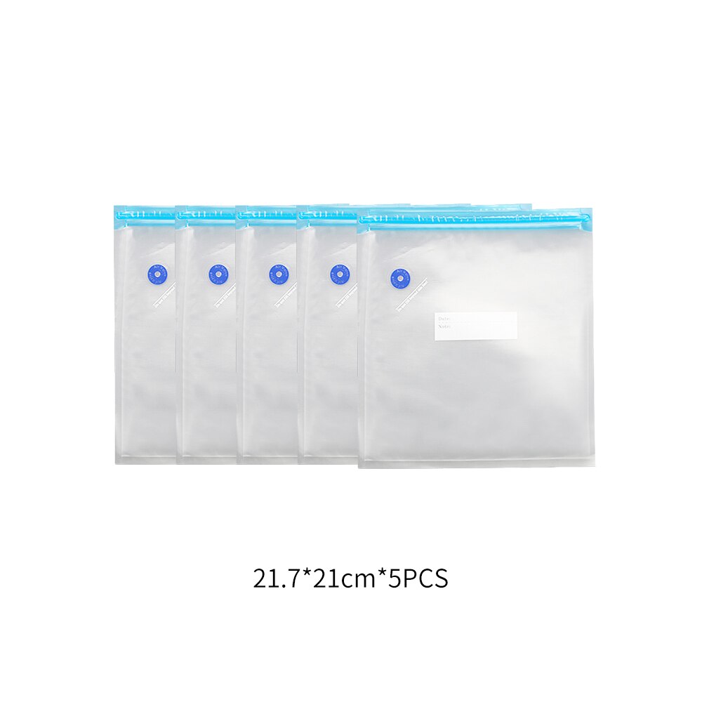 FUNHO – pompe à vide automatique USB pour aliments, Machine à emballer sous-vide, avec 5 sacs de recyclage, économiseur d'aliments: xiaodaizi 5pcs