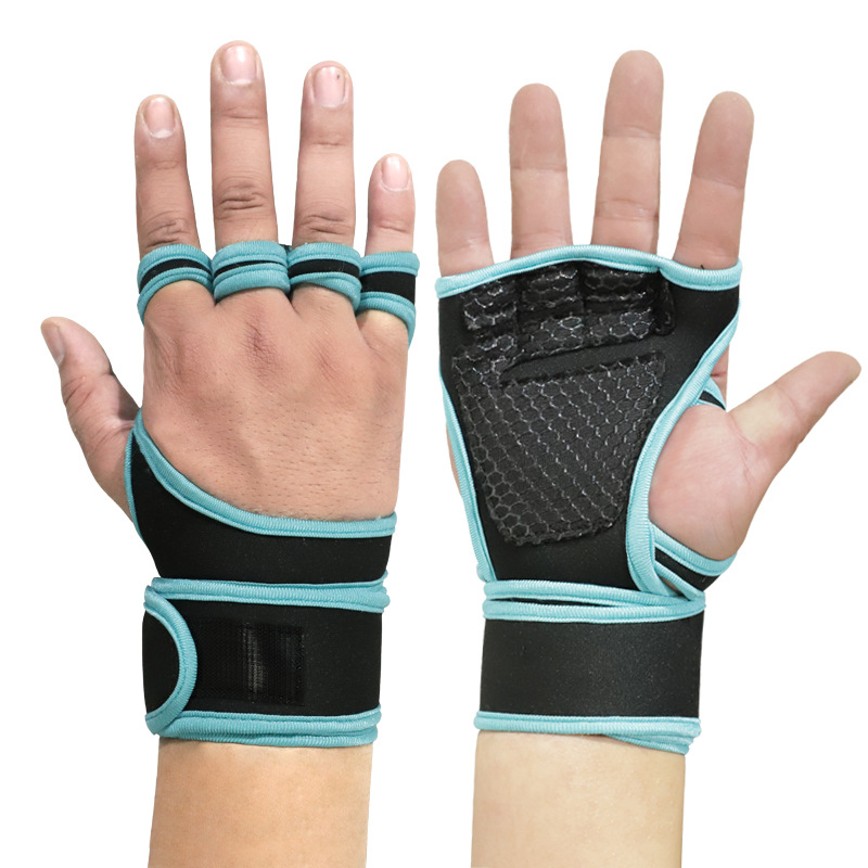 Gants de Sport d'entraînement pour hommes et femmes, gants d'entraînement, Fitness, musculation, haltérophilie, gymnastique, main, poignet, protection du paume: Black / M