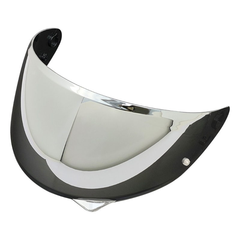 Visores cascos con visión angular, fácil instalación, lentes para cascos motocicleta, equipo para montar en simples: Plata