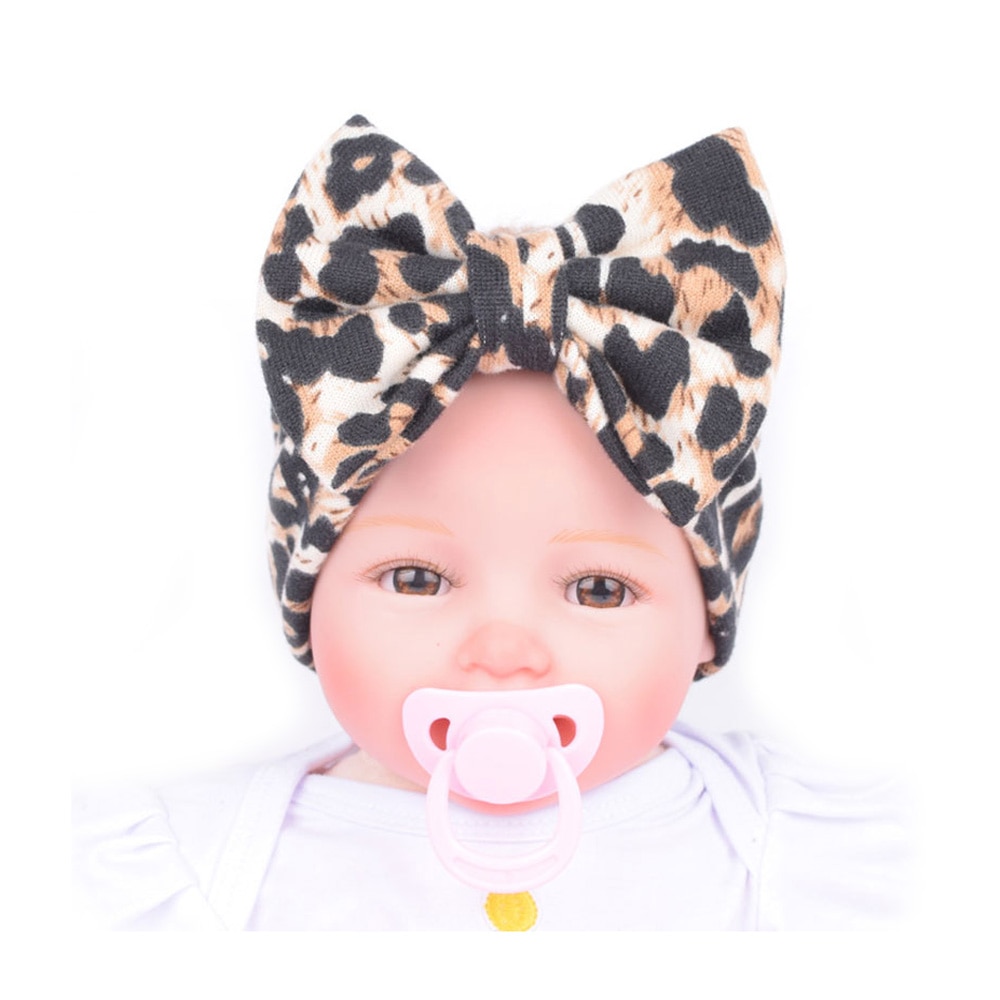 Bandeaux classiques pour filles bandeau pour enfants bébé léopard bandeau pour cheveux nœud extensible accessoires pour cheveux bébés enfants bandeaux