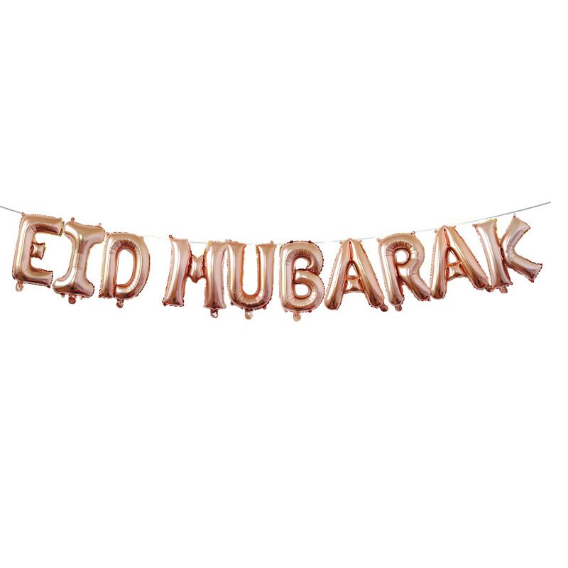 Eid mubarak brevballoner til muslimske islamiske festdekorationer eid al-firt ramadan dekorationer ramadan mubarak festartikler