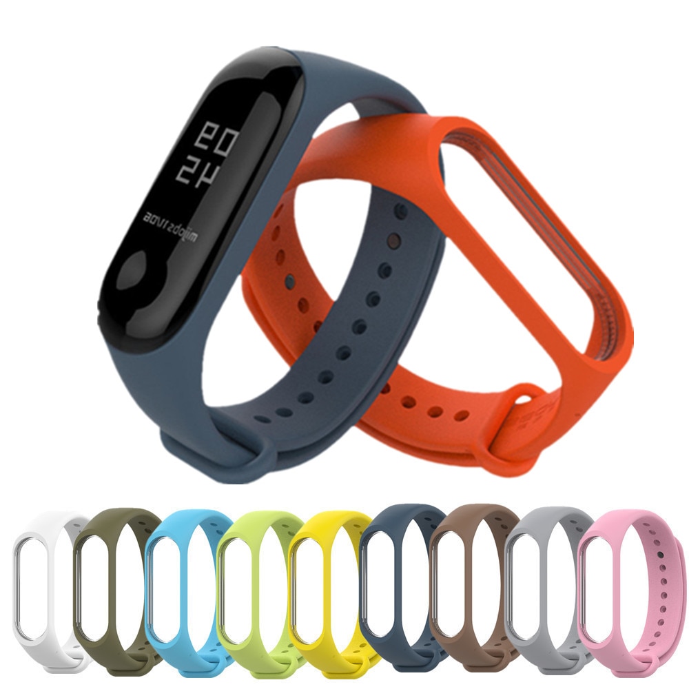Strap for Xiaomi Mi Band 4 3 Sport Strap watch Silicone wrist strap For xiaomi miband 4 3 accessories bracelet Miband 4 3 Strap