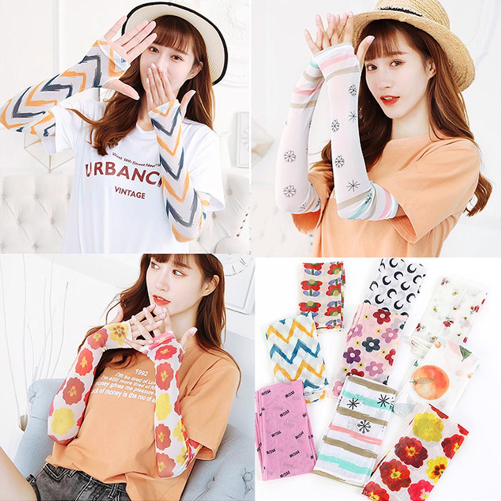 Manchettes d'été colorées pour femmes, protection contre les uv et le soleil, idéales pour le cyclisme, la course à pied, la pêche, l'escalade et la conduite