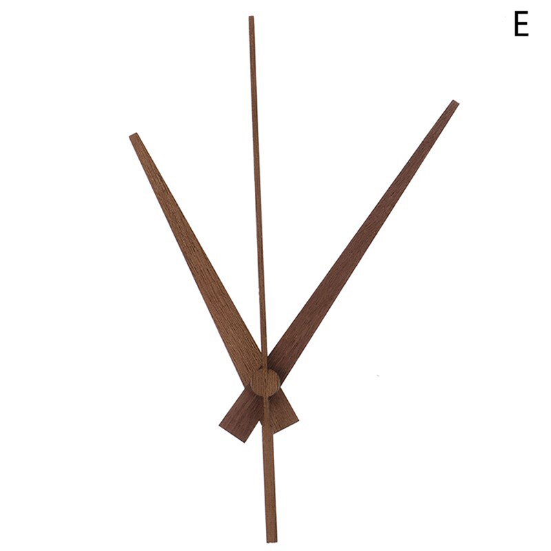 Walnut Wall Clock Pointer DIY Hour Hand Parts 12/14 Inch Without Clock 7 Types: E