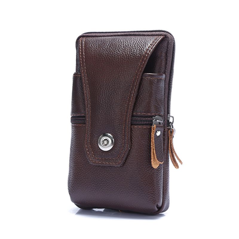 2020 bolsa de cintura de couro vintage bolsa de telefone cinto hip loop coldre carteira carry caso esporte bolsa para homem: CF
