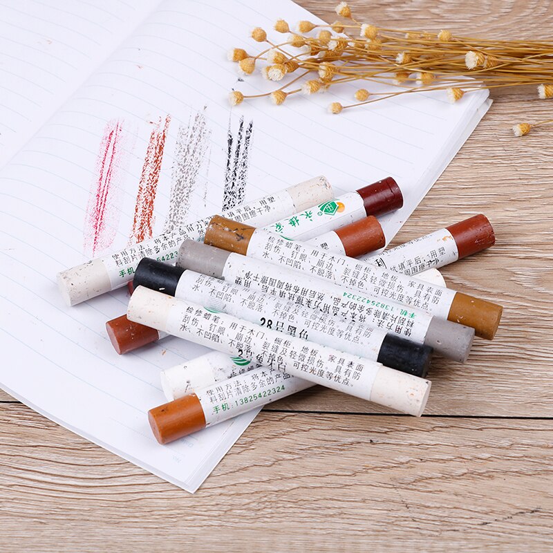 Kit de réparation de bois peinture pour meubles réparation de plancher Crayon de cire