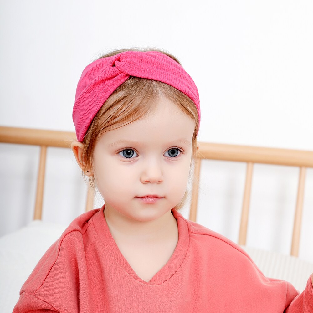 Leuke Baby Hoofdband Baby Meisjes Haar Accessoires Peuter Tulband Haarband Bows Accessoires Haak Muts Beanie Hoofddeksels: H