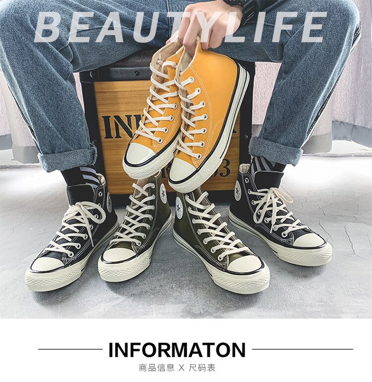 Casual schoenen heren klassieke heren canvas schoenen effen goedkope heren gevulkaniseerde schoenen laag hoog bovenwerk veterschoenen herenschoenen