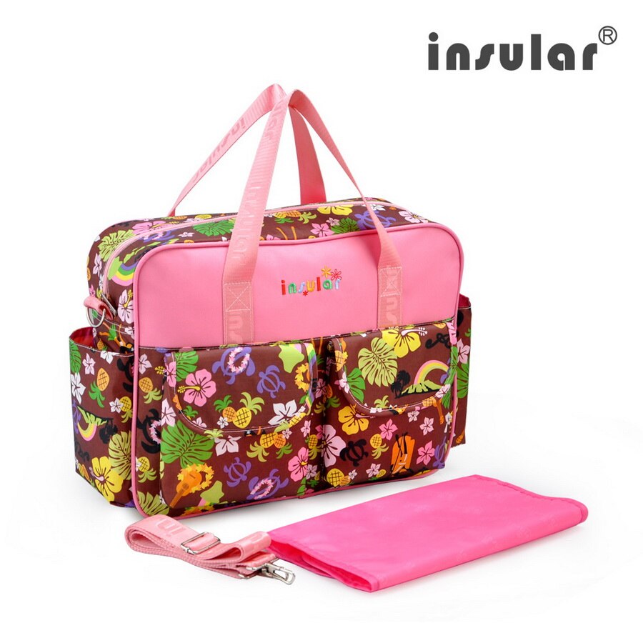 Waterproof Nappy Bag 210D Nylon Baby Diaper Bag Multipurpose Mommy Changing Bag: Hot Hawaii