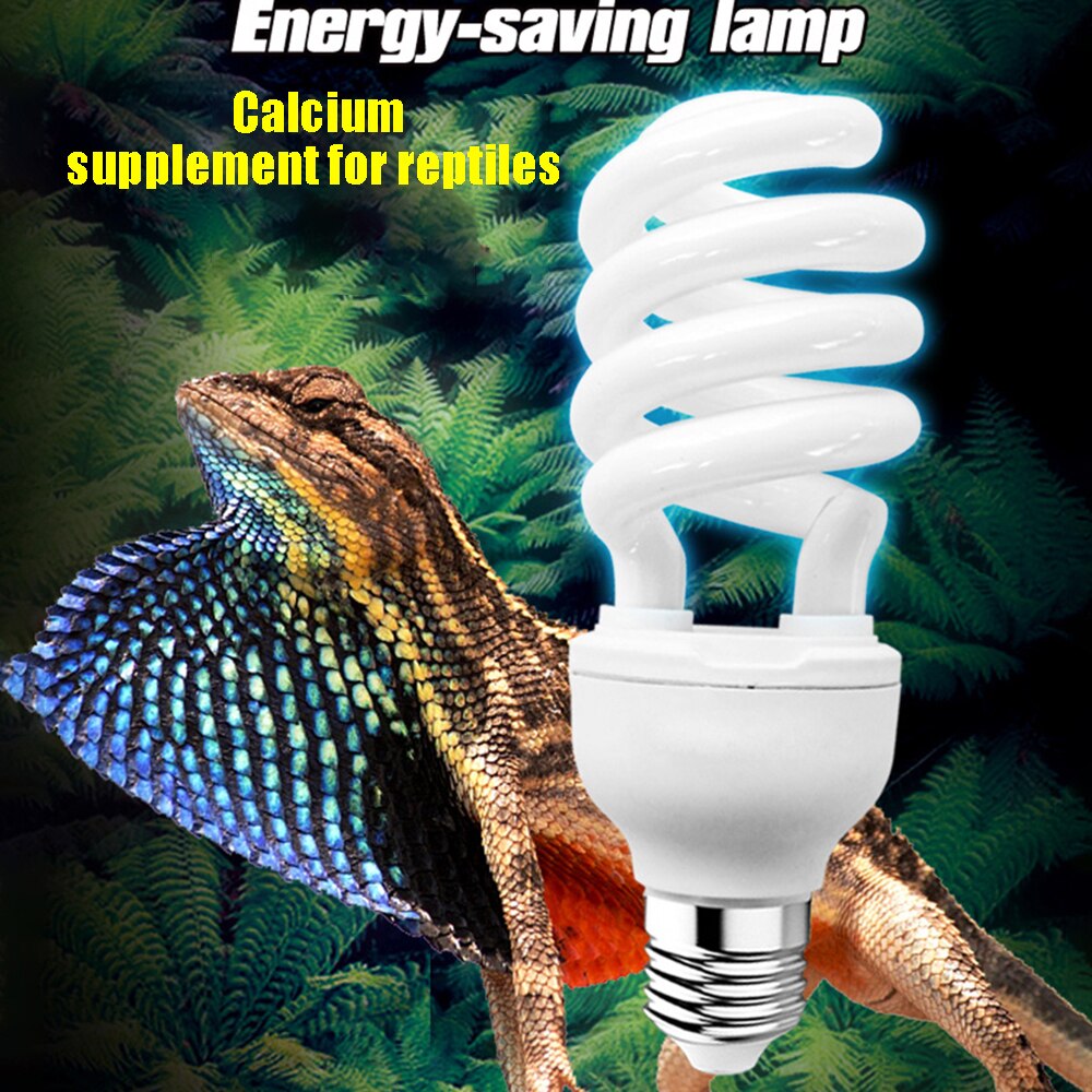 Reptil UVB 5,0 10,0 Lampe Birne Für Schildkröte Eidechse Schlange Lguanas Wärme Kalzium Lampe Birne Energiesparende Licht Reptil 13w 26w