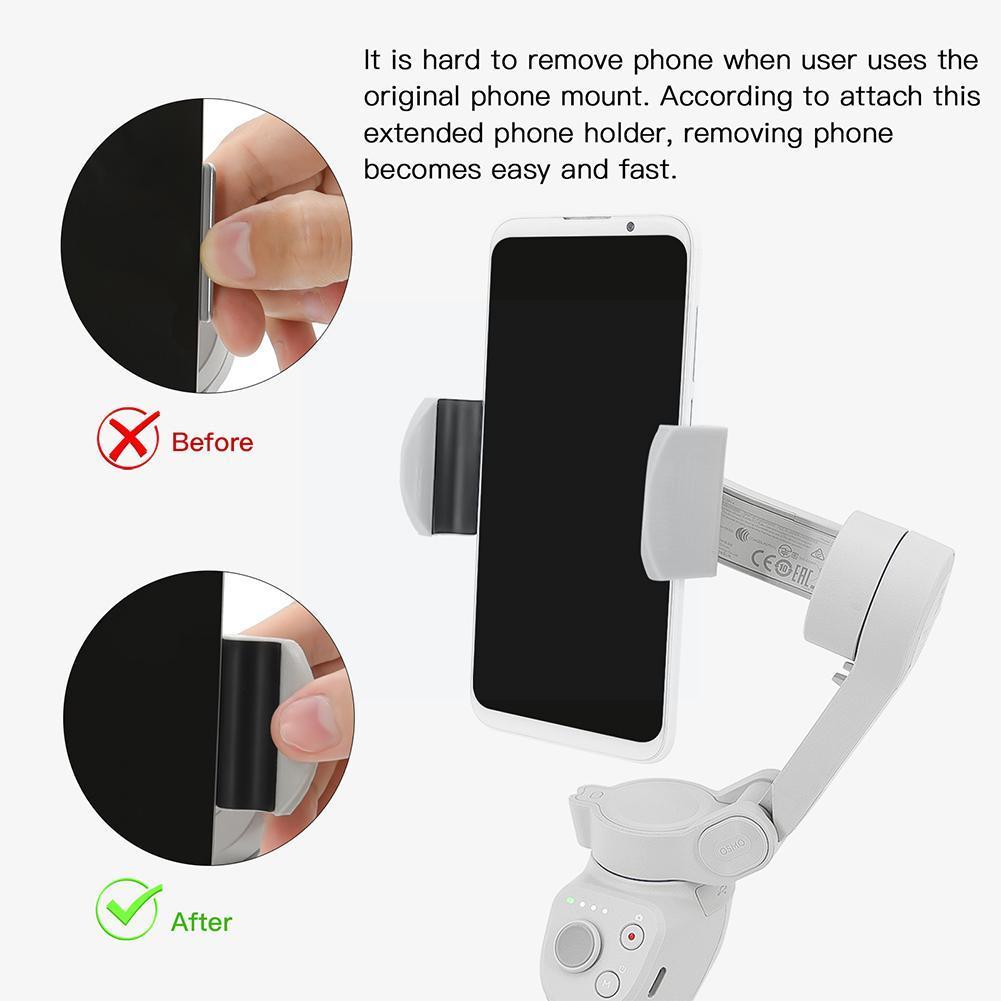1 stück für dji  om 4 handheld-gimbal, handyhalterung, magnetische verlängerung, ausziehmechanismus, schnellverschluss, handyhalterungsschnalle
