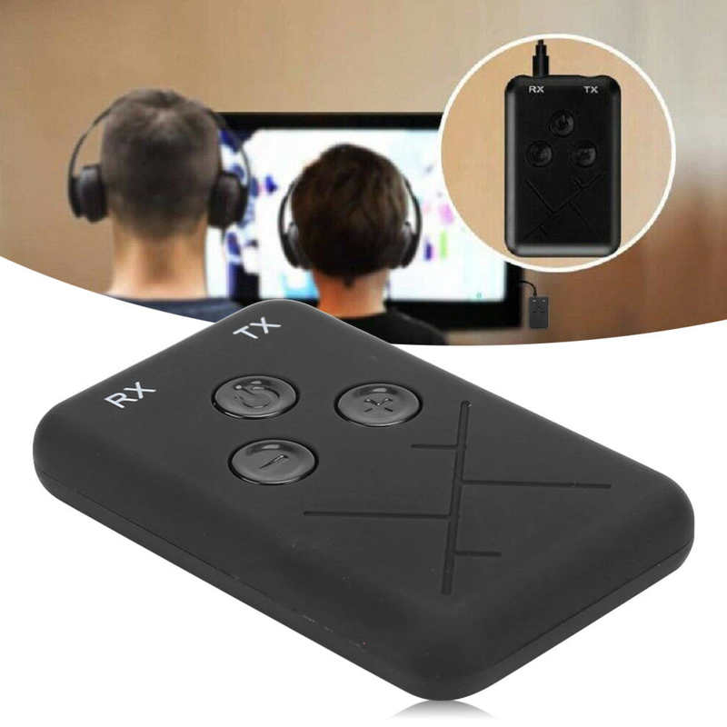 Draadloze 3.5Mm Audio Adapter 2 In 1 Bluetooth Zender Ontvanger Lage Vertraging Voor Telefoon/Tv