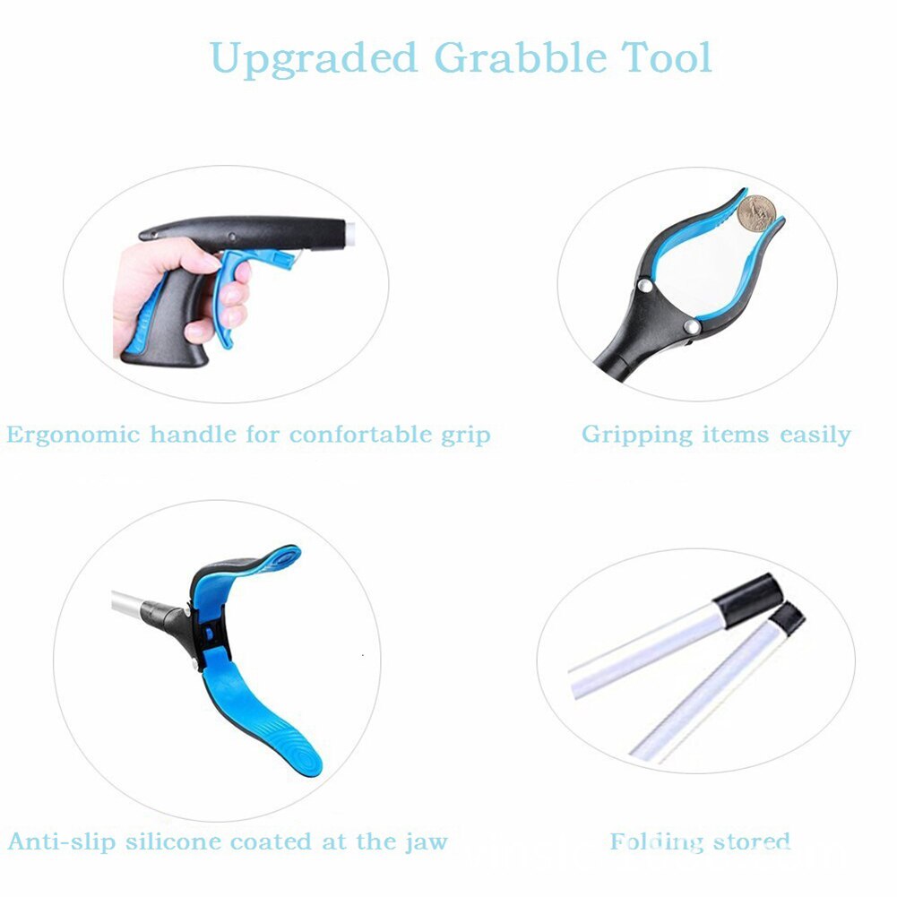 Gospodarstwa domowego śmieci zbieracz przenośne składane długie zaciski robić śmieci chwycić narzędzie robić podnoszenia małych elementów robić domu ogród odpadów ulec poprawie chwytak