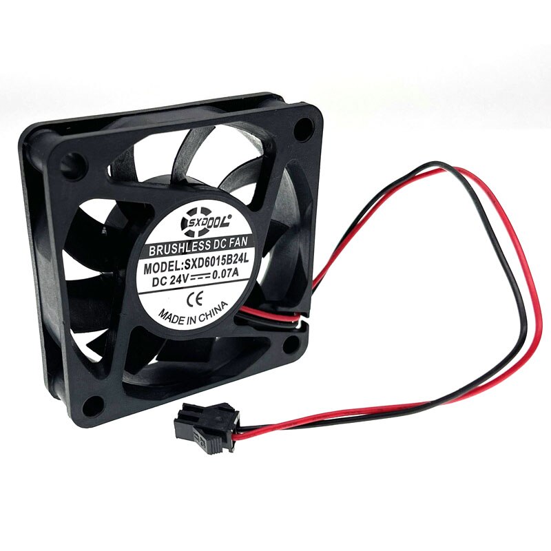 Ventilateur de refroidissement 24V, 60mm, 6cm, double roulement à billes, silencieux, pour ordinateur PC, SM-2Pin, 60x60x15, 6015