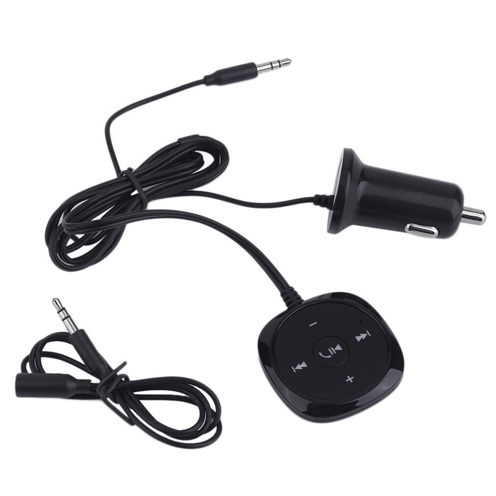 Wireless Car Kit Bluetooth Receiver Hands-free Call 3.5mm Aux Audio Talking Bluetooth Music Sound Adapter USB Charger
