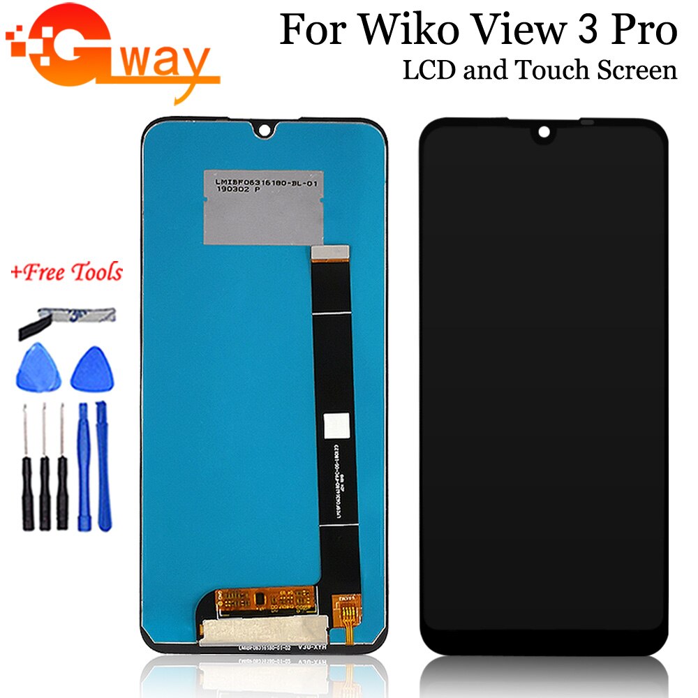 For Wiko View 3 / View 3 Lite LCD Display Touch Screen Digitizer Assembly For Wiko View 3 Pro LCD Phone Accessories+Free Tools