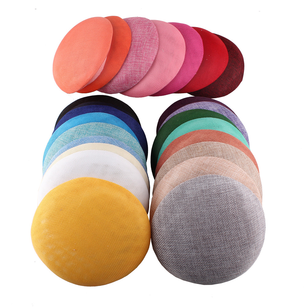 Fascinateurs Ronds Sinamay de 15cm pour Femme, Chapeau de ixde Mariage, Accessoire de Coiffure à Monter Soi-Même