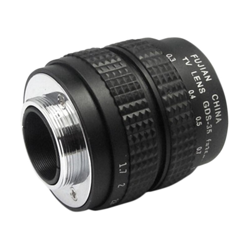 35 millimetri F/1.7 TV Movie Lens C-Mount Lens Primo Obiettivo con Anello Adattatore per Fujifilm X-E2 x-E1 X-Pro1 X-M1 X-A2 X-A1 X-T1