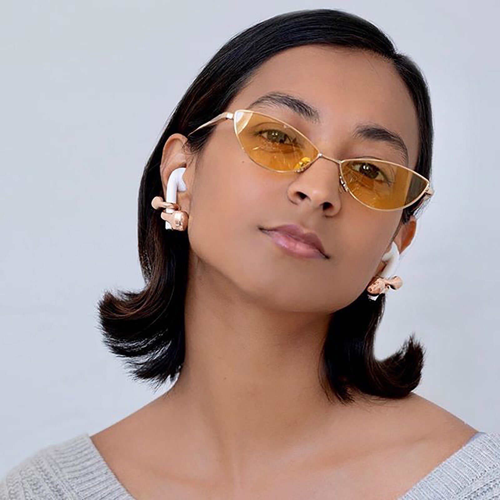 2020 di modo di Orecchini con Perno per Airpods pro Auricolare Autunno Antiscivolo di Protezione corno Orecchino Boho Orecchio cingolato dell'involucro Orecchino Della Boemia