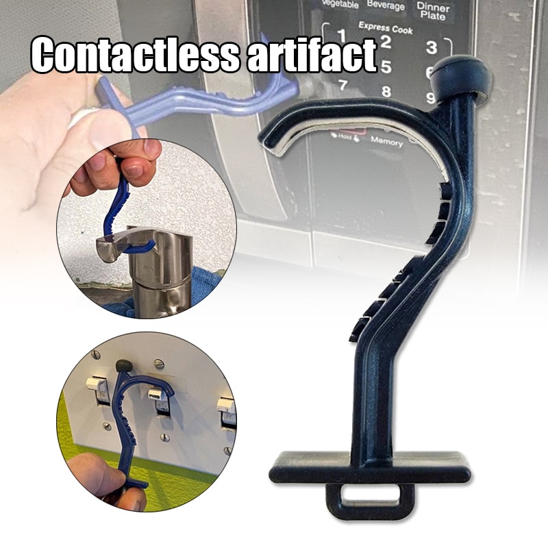 Newly Non-contact Safe Door Opener Personal Protection Isolation Door Open Button Press Tool CLA88