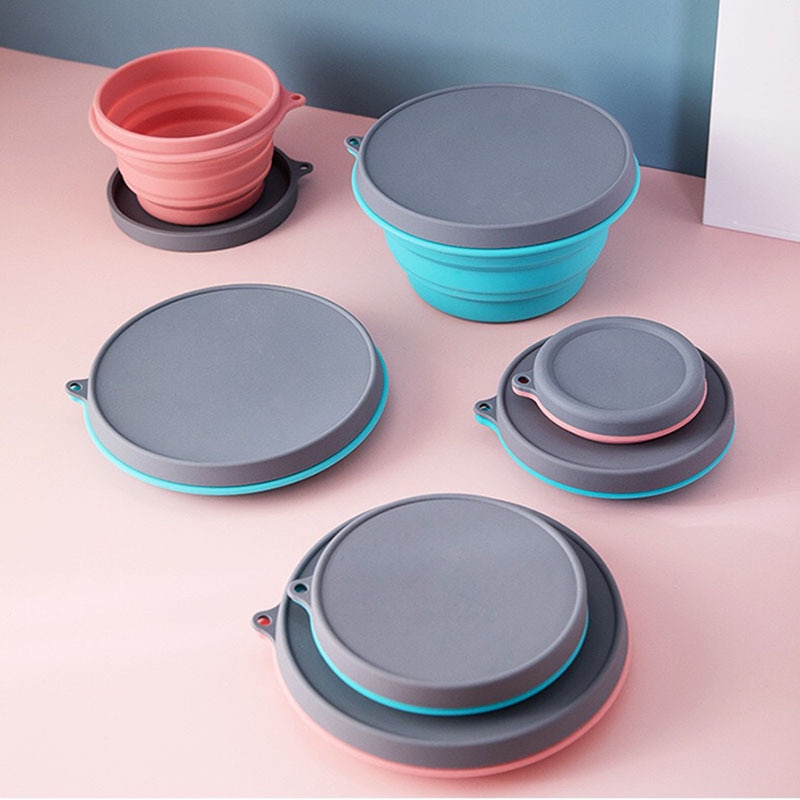 Bol en Silicone pliable en plein air randonnée bol pliant Portable de alimentaire