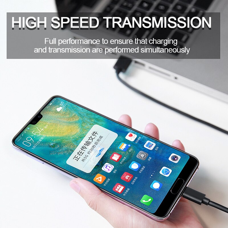 USB Type C Cable for Huawei P40 P30 P20 Lite Mate 30 Pro Quick charge USB C Fast Charging Cable Type C Cable for Redmi Note 9S