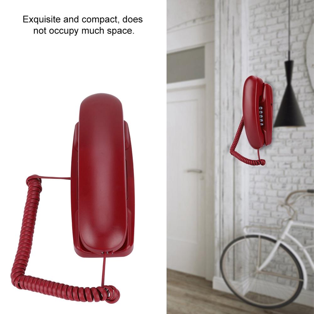 Landline Phone Desk Wall Mount Telephone Telefone sem fio telefono inalambrico de casa Big Digital Button telefone fixo 3 Color