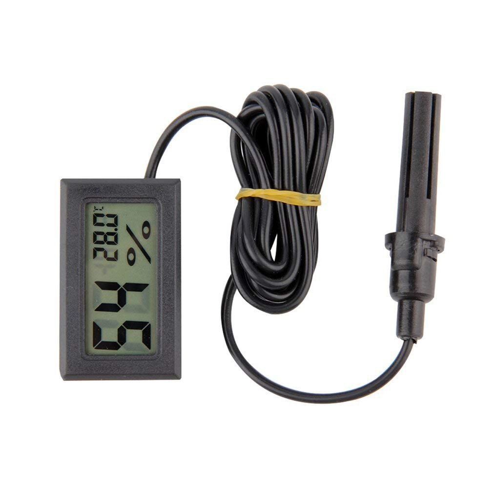 FY-12 Mini Digital LED Thermometer Hygrometer Temperature Humidity Measure Tester Monitor Indoor Automobile Household