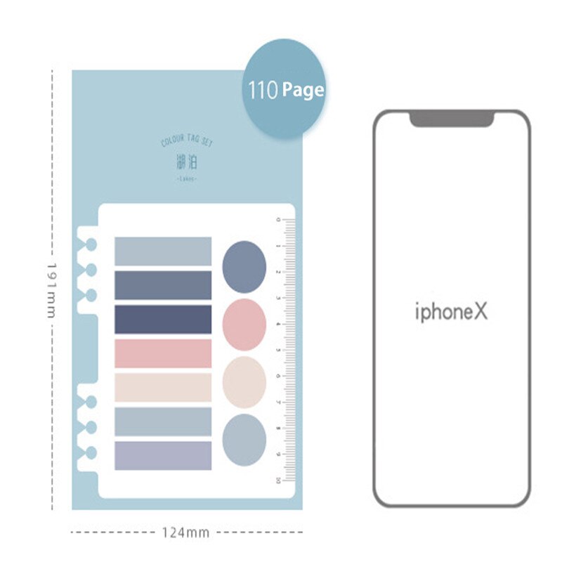 Gradient Color Post-It Notes Handmade DIY Scrapbooking Stickers Stationary Office School Supplies Paper Memo Pad Sticky Label